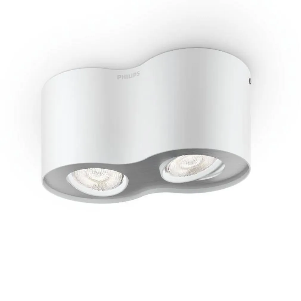 KOHTVALGUSTI PHASE VALGE 2X4,5W LED PHILIPS