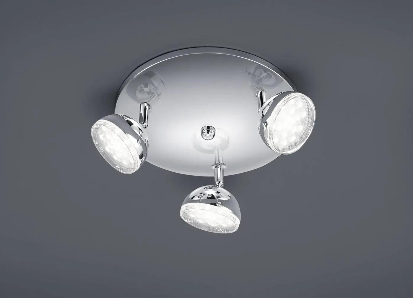 KOHTVALGUSTI TRIO TONDO KROOM 3X3,8W LED 