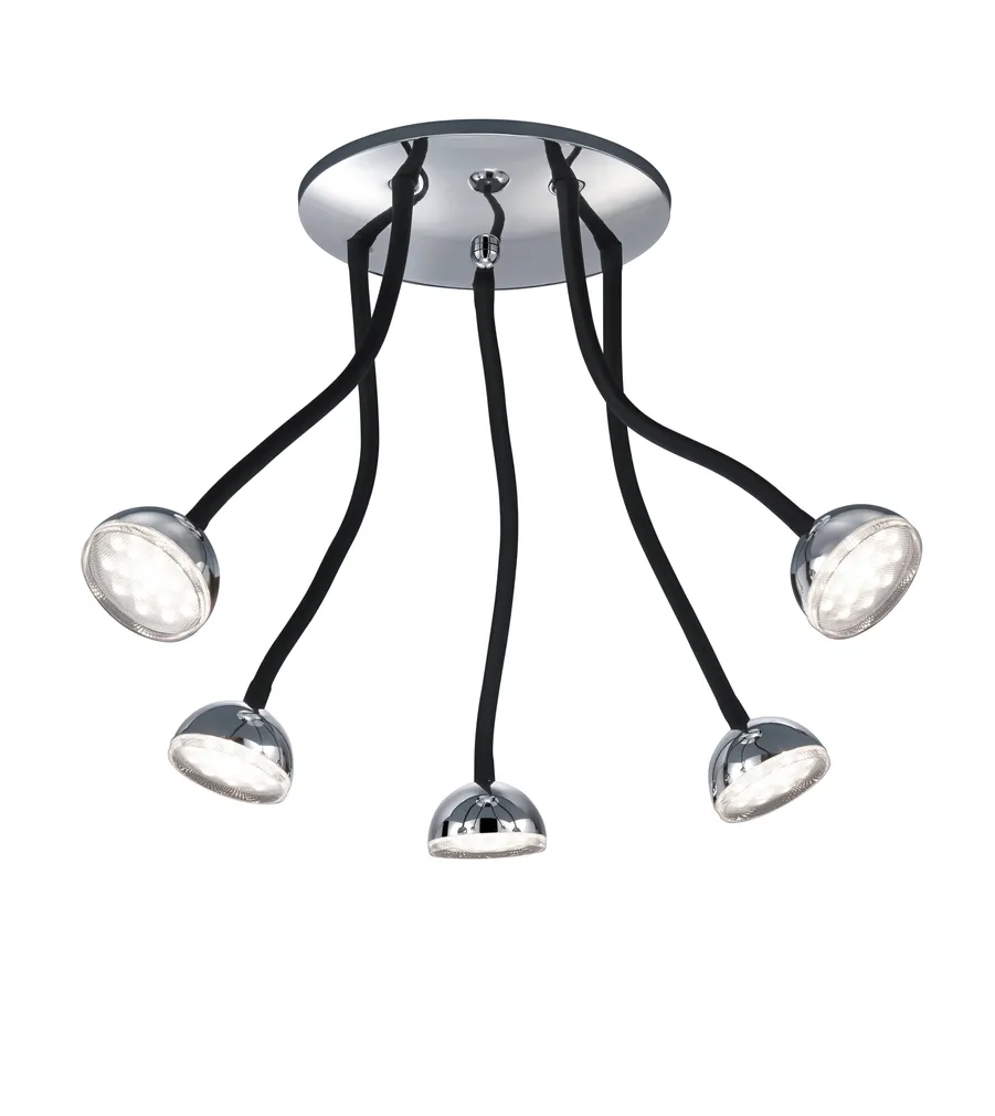 KOHTVALGUSTI TRIO TONDO KROOM 5X3,8W LED 