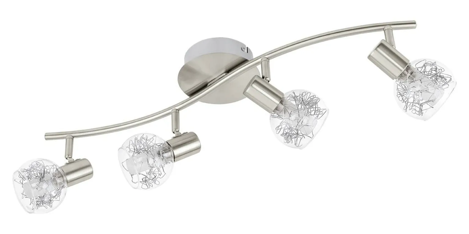 KOHTVALGUSTI BASENTO 4X5W LED NIKKEL EGLO