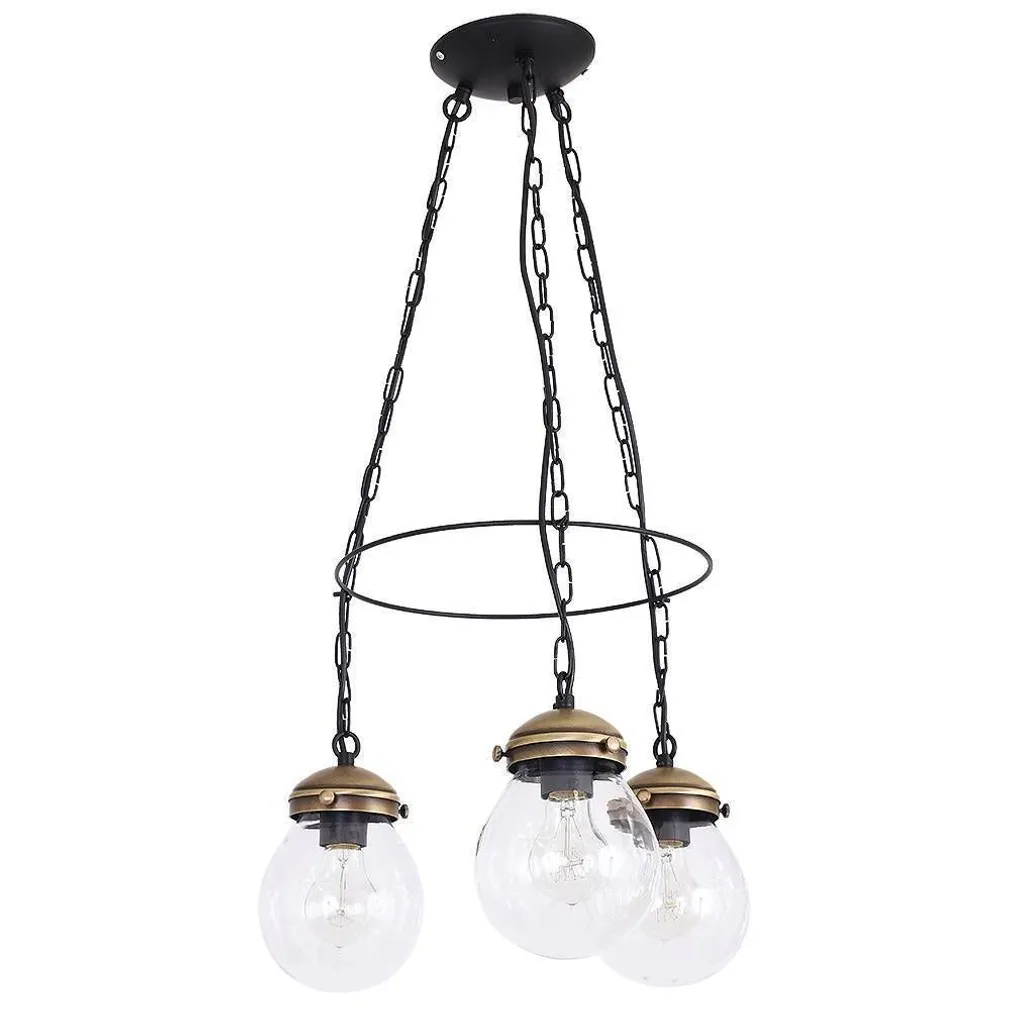 LAELAMP FUERTE 3X60W E27 ANTIIK MESSING