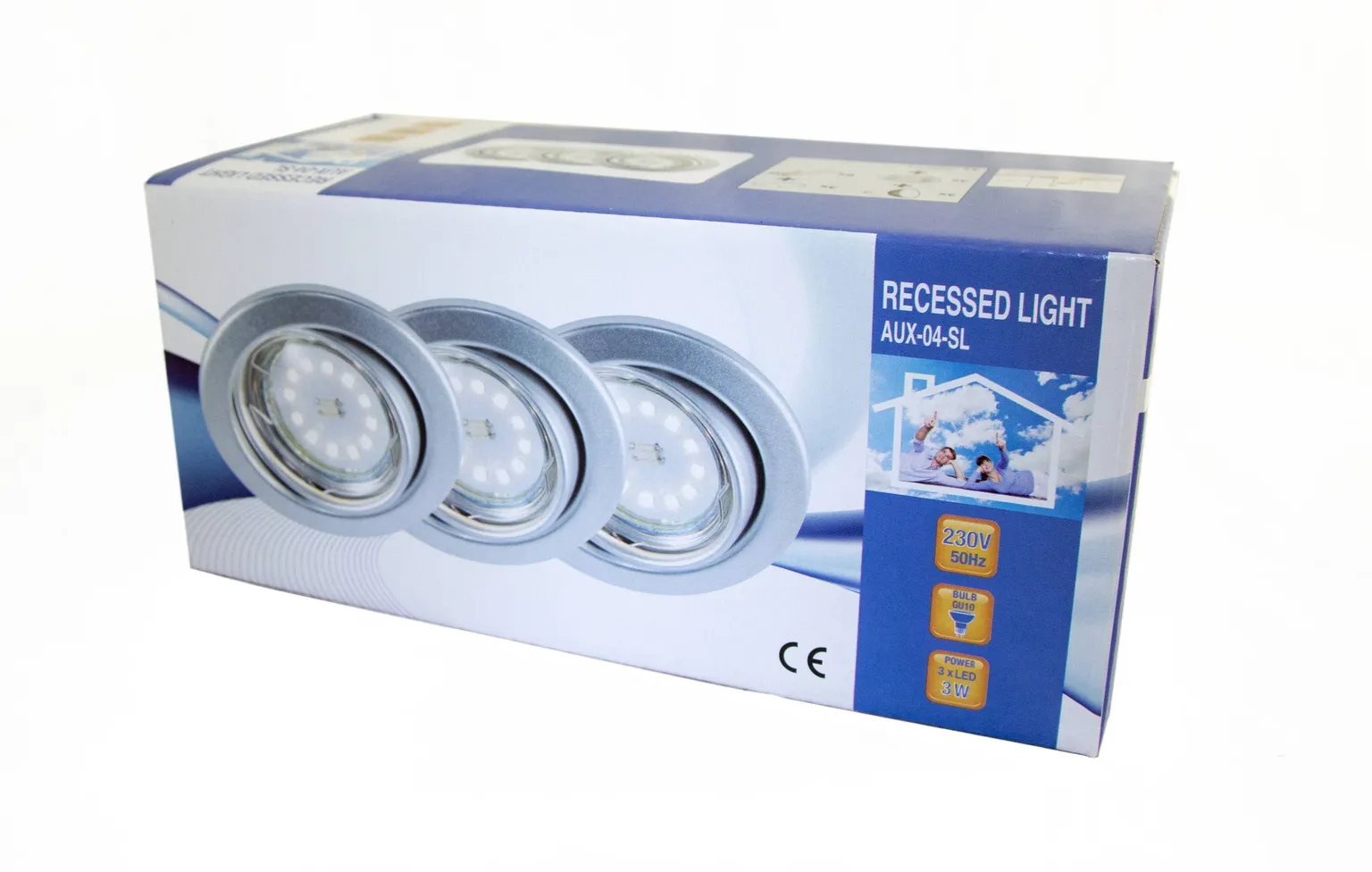 RIPPLAEVALGUSTI KOMPLEKT 3X3W GU10 LED HALL