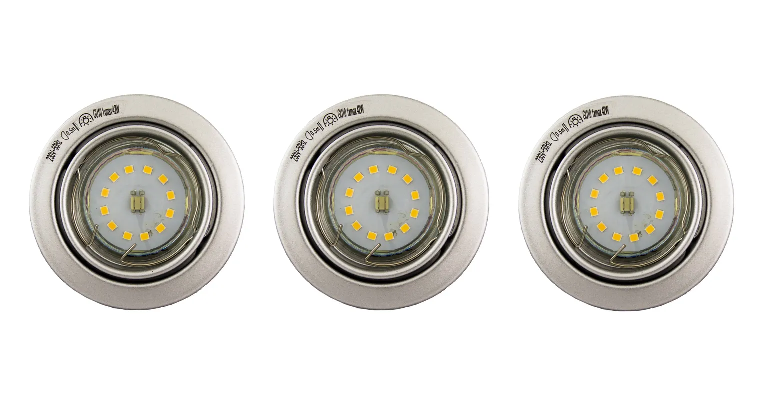 RIPPLAEVALGUSTI KOMPLEKT 3X3W GU10 LED HALL