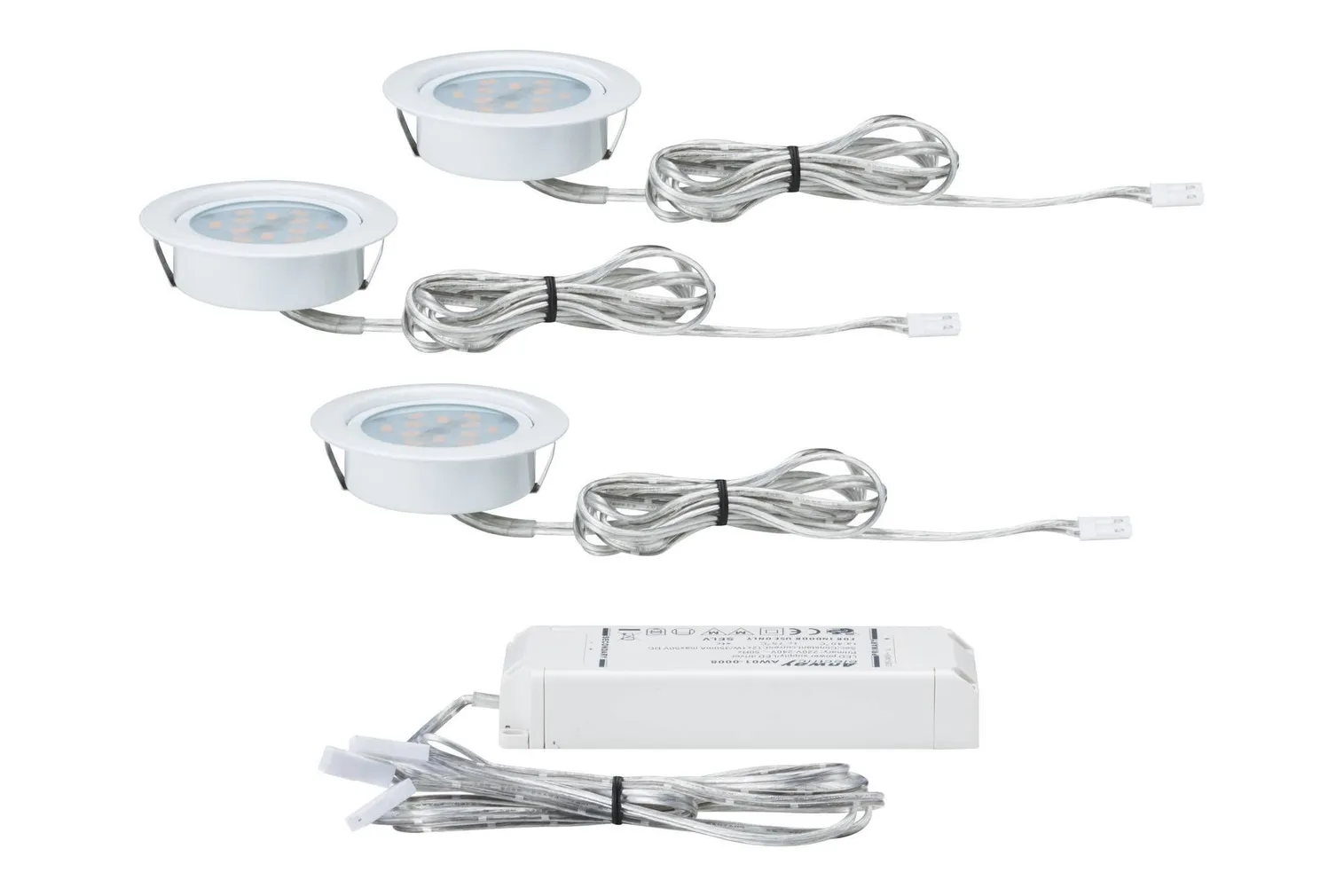 MÖÖBLIVALGUSTI KOMPL. 3X4,5W LED VALGE PAULMANN