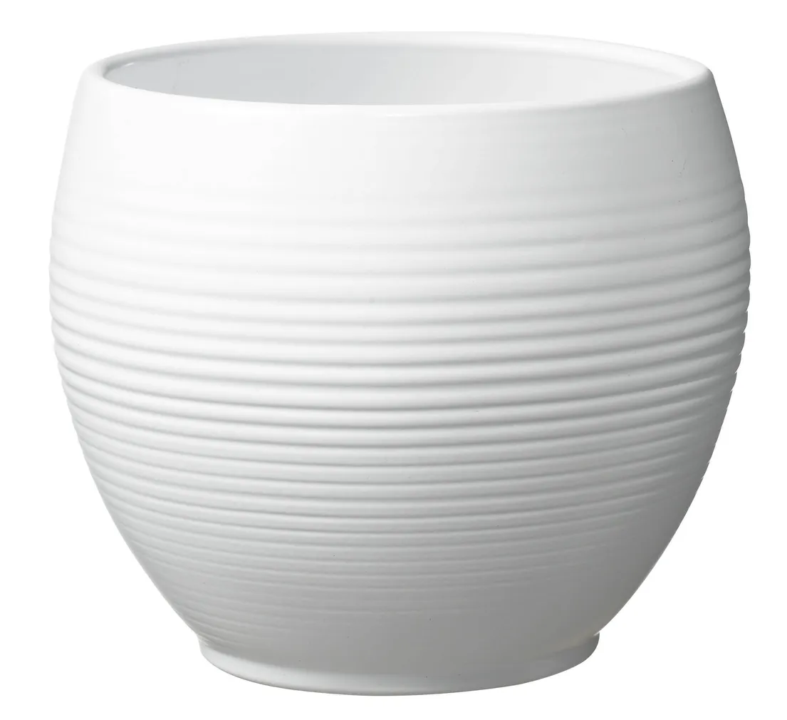 LILLEPOTIÜMBRIS MANACOR 16CM VALGE MATT