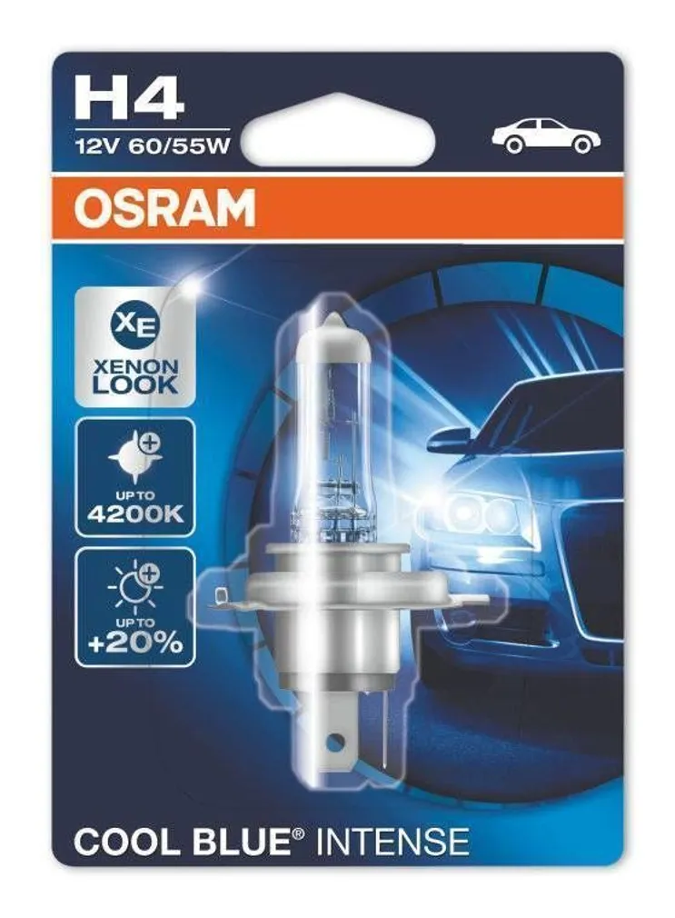 AUTOPIRN COOL BLUE INTENSE H4 60/55W 12V P43T BLI1DK