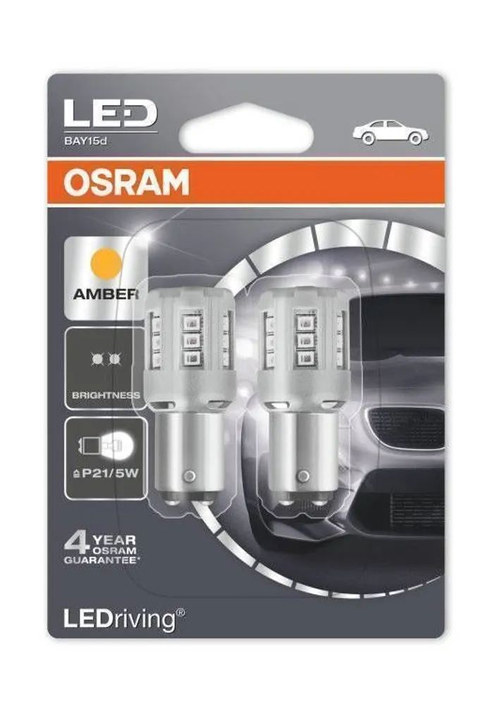 AUTOPIRN LED 12 V P21/5W AMBER BLI2