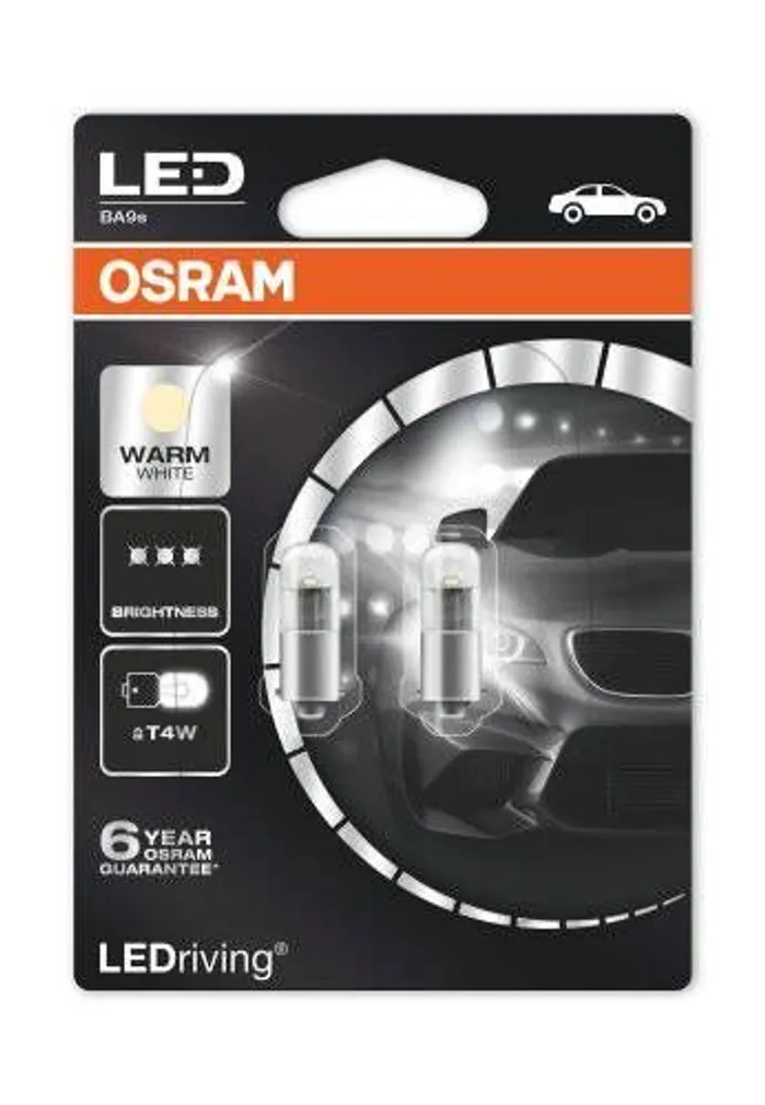 AUTOPIRN LED 1W 12V BA9S BLI2DK