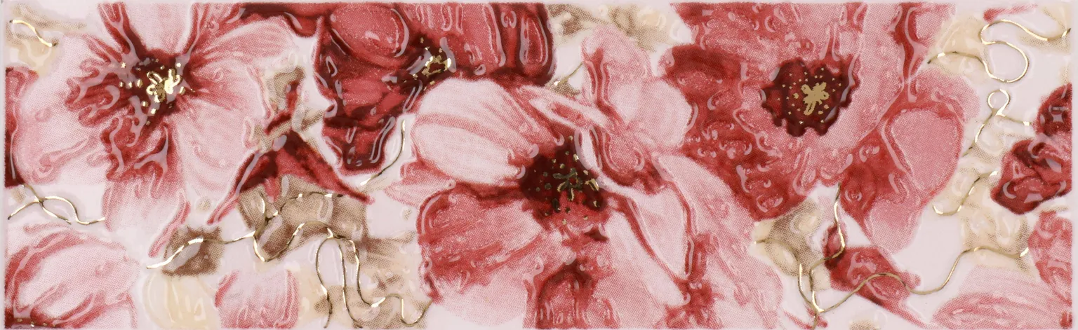 KERAAMILINE DEKOORPLAAT ATEM LIANA FLOWER 7X22CM