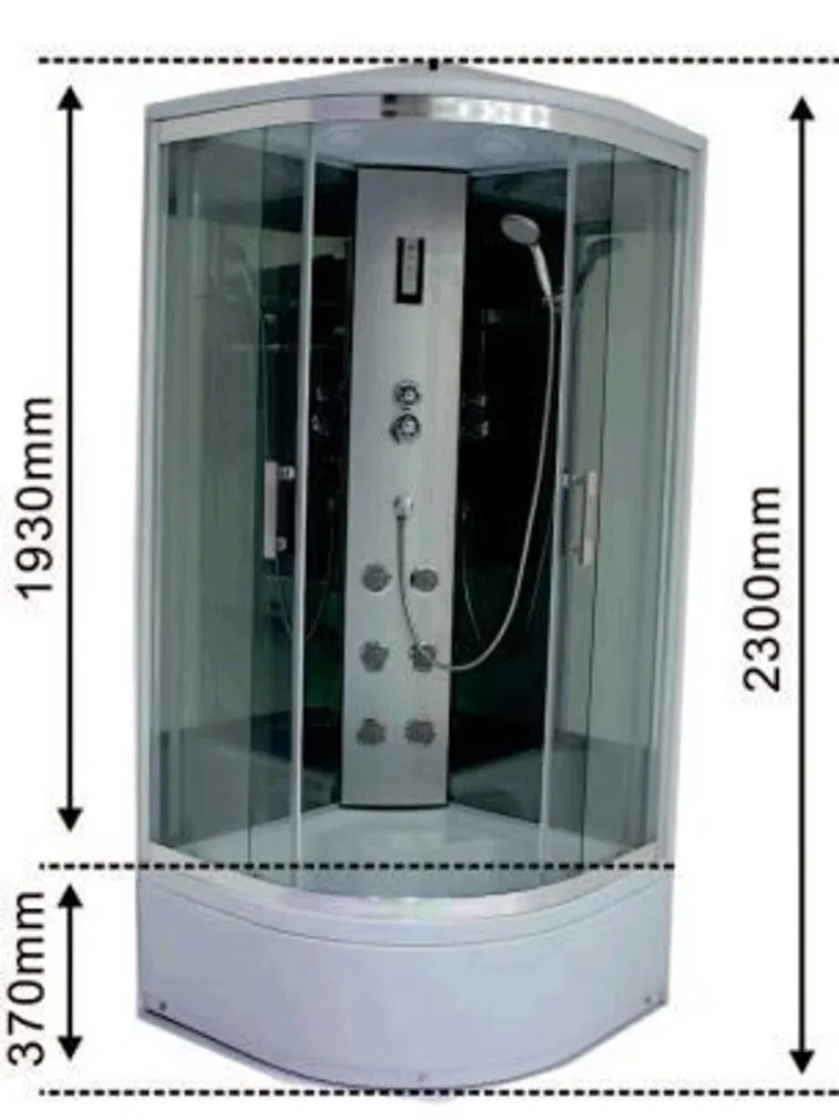 MASSAAŽIKABIIN BREEZZ JOWISZ HYDRO LUX 90X90X38/230CM