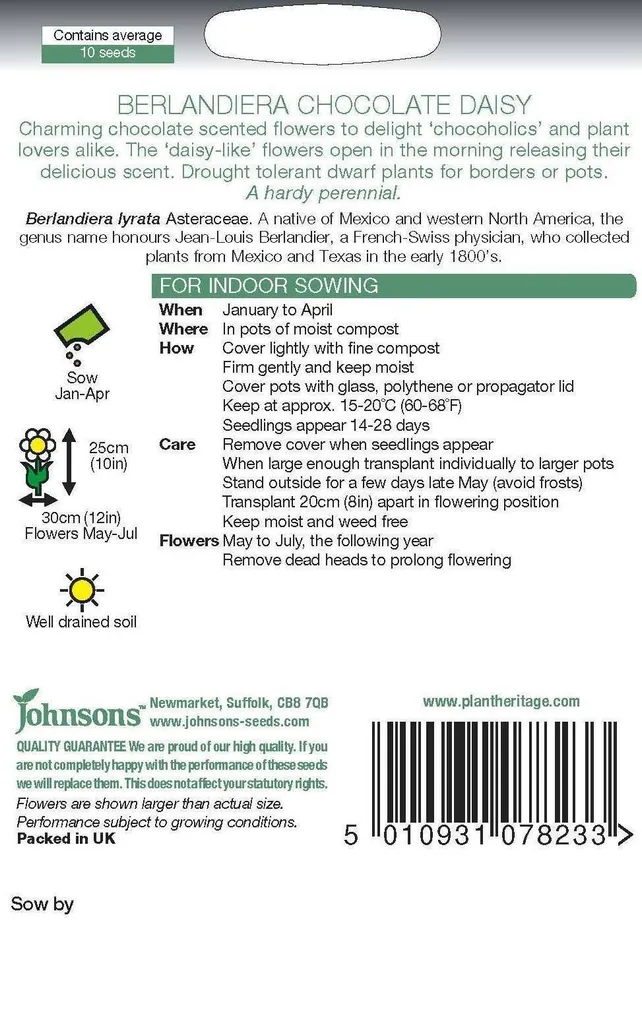 LILLESEEMNED JOHNSON’S ROHESILM CHOCOLATE DAISY