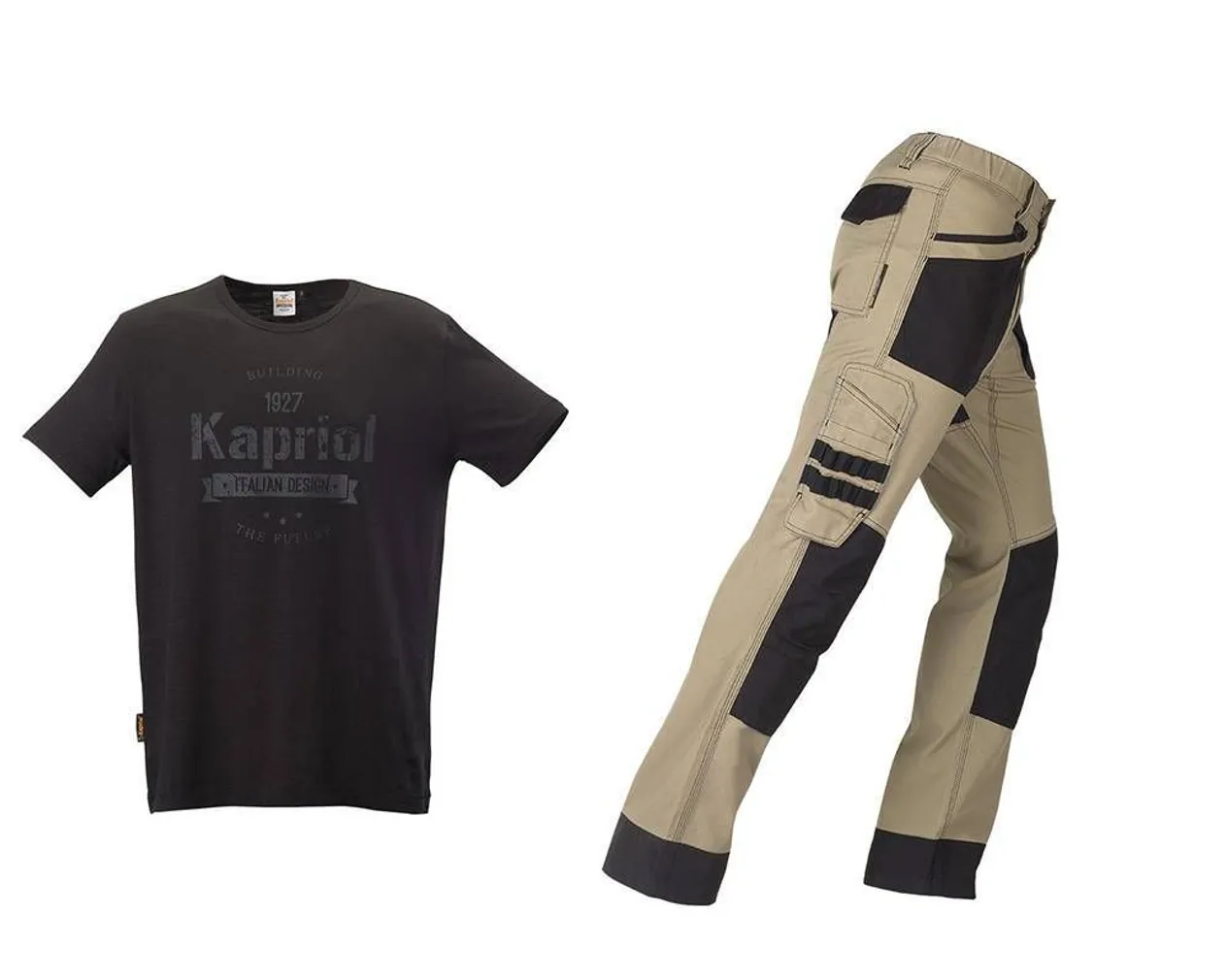 TÖÖPÜKSID ACTIVE BEEŽ + T-SÄRK MUST XXL