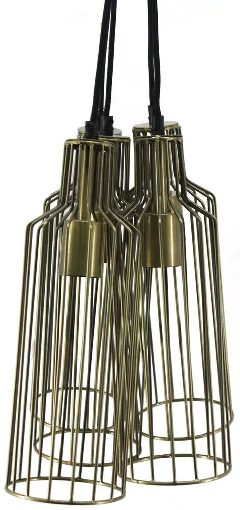 LAELAMP TRAAT PUDEL 5X60W E27 MESSING