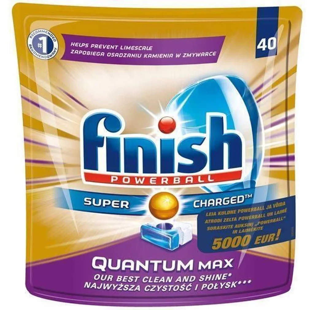 NÕUDEPESUTABLETID FINISH QUANTUM MAX DIAMOND LEMON 40TK/PK