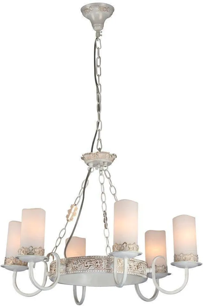 LAELAMP ROYAL PALAZZO 2IN1 METALL VALGE 6XE14 60W