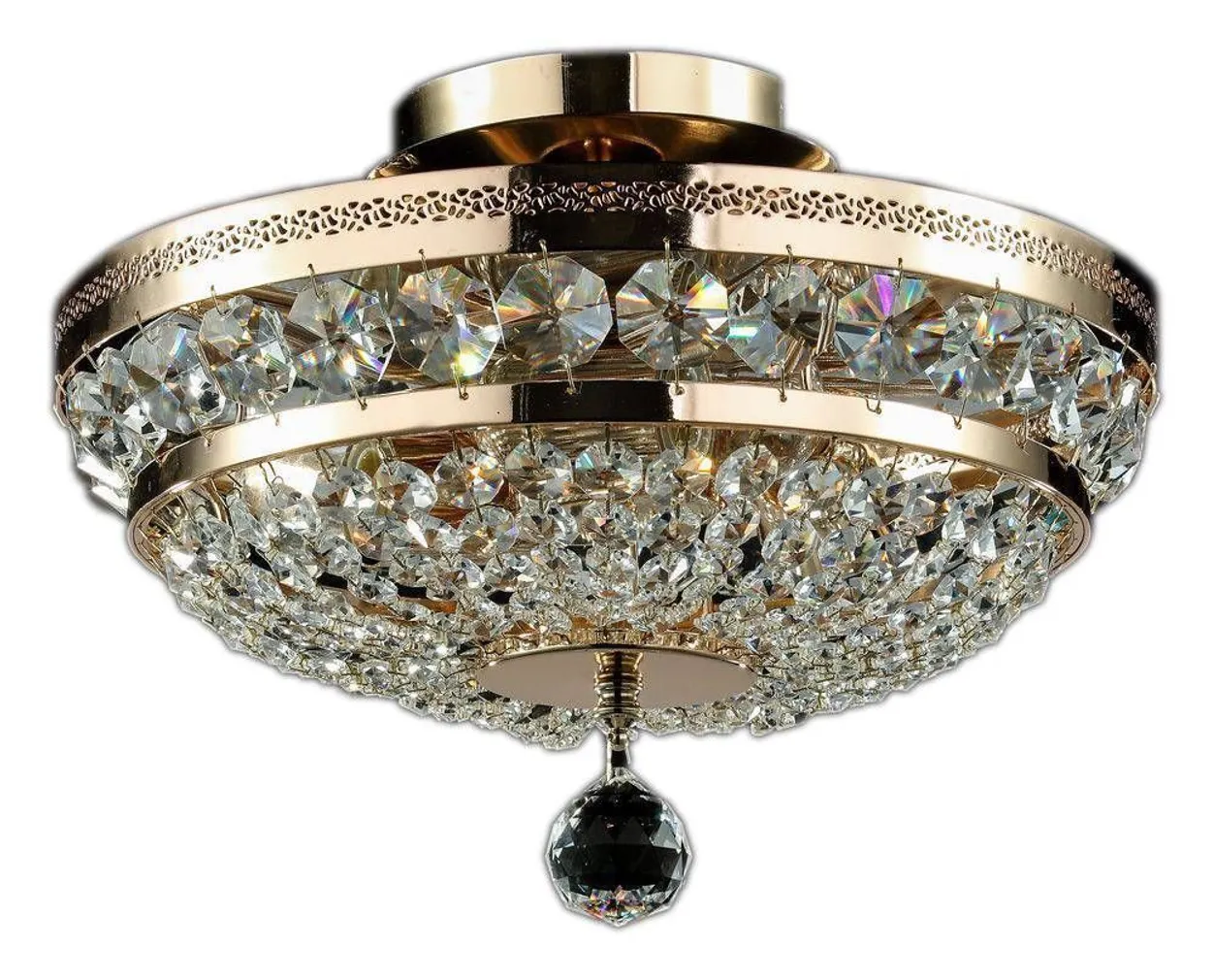LAELAMP CRYSTAL DIAMANT OTTILIA KULD 3 X E 14 60W
