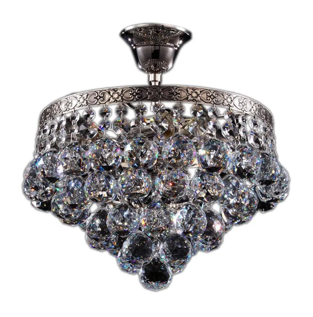 LAELAMP DIAMANT CRYSTAL GALA H.NIKKEL 4XE27 60W