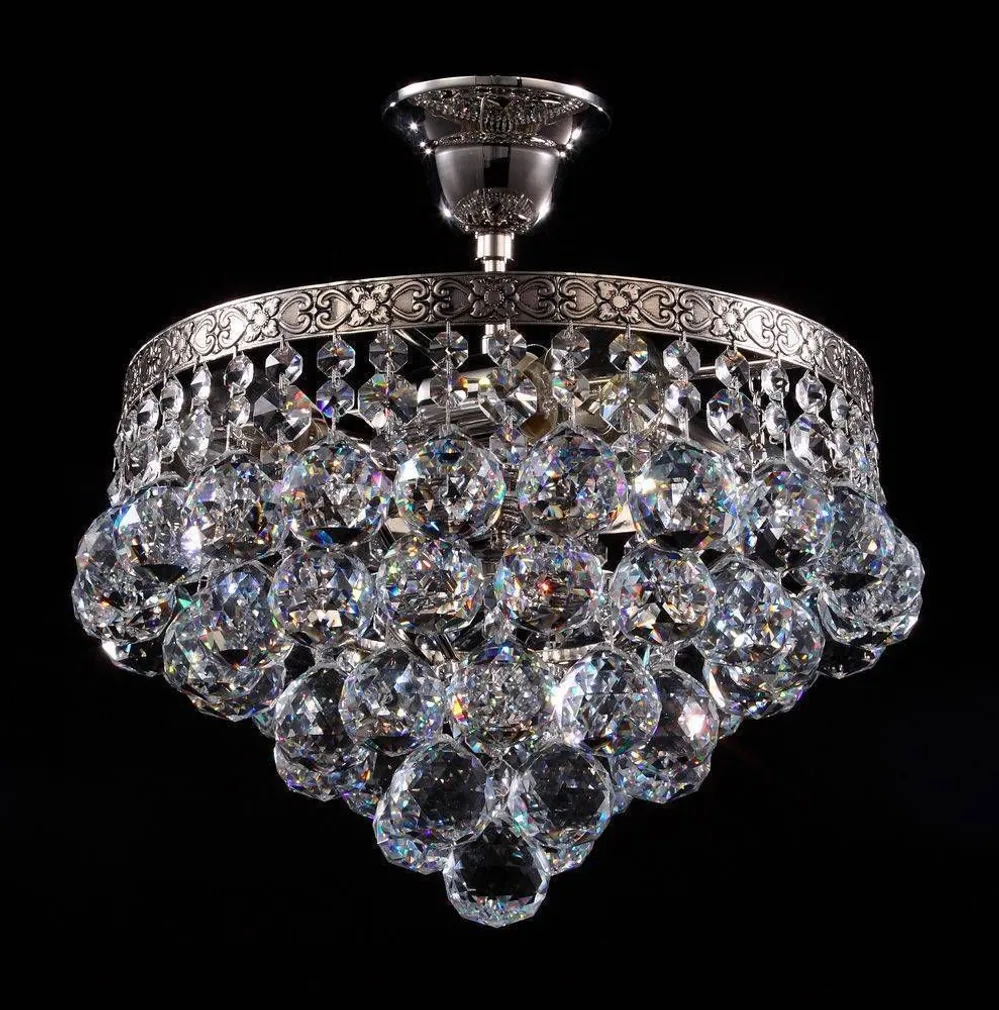 LAELAMP DIAMANT CRYSTAL GALA H.NIKKEL 4XE27 60W