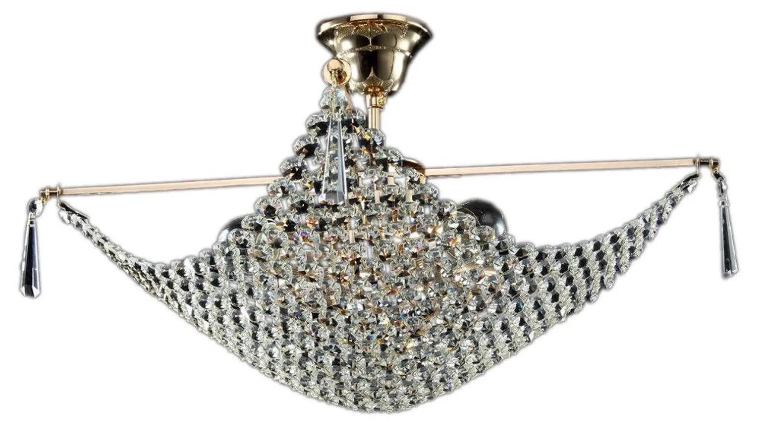 LAELAMP DIAMANT CRYSTAL CROCE KULD 4XE27 60W