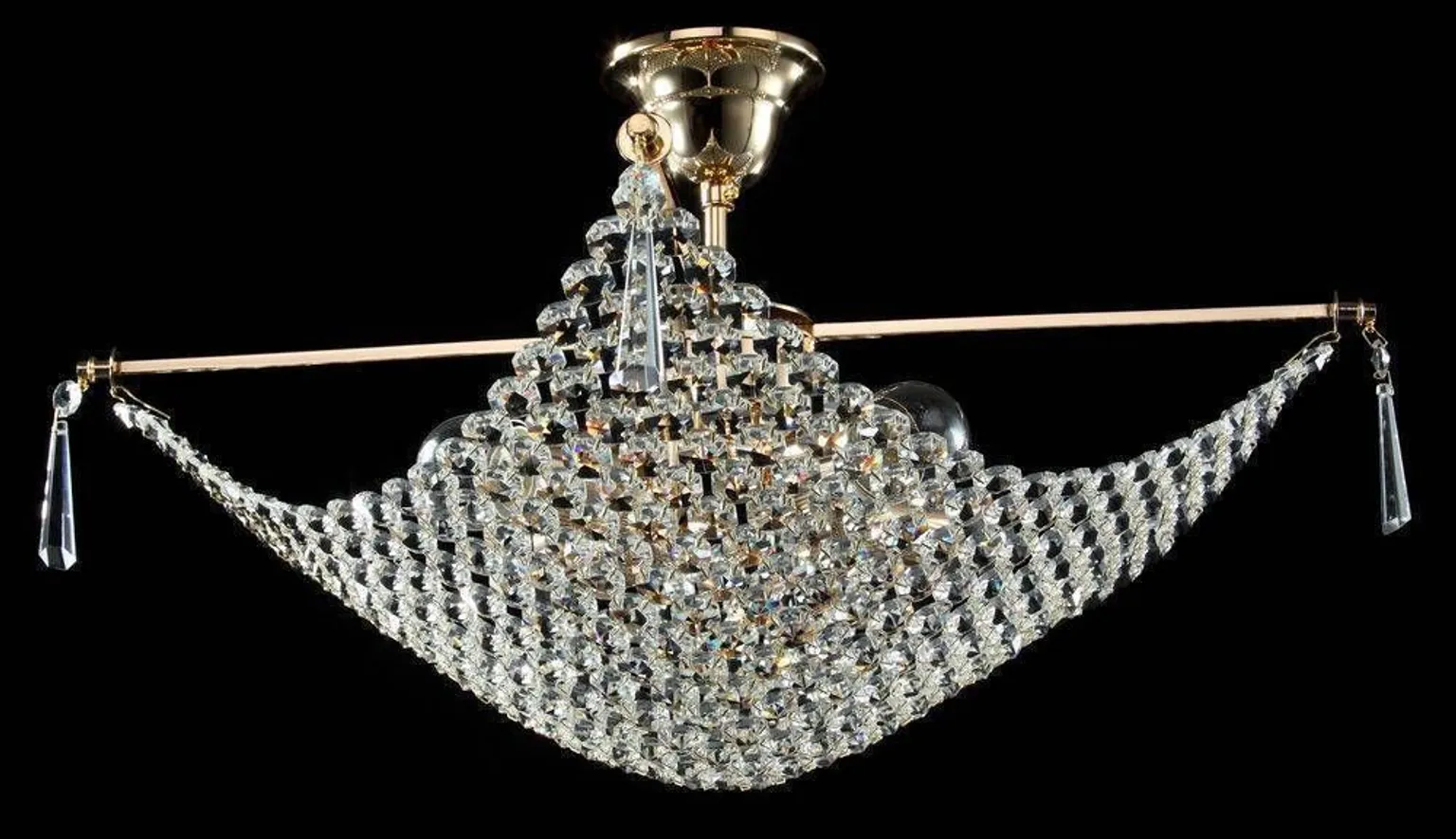 LAELAMP DIAMANT CRYSTAL CROCE KULD 4XE27 60W