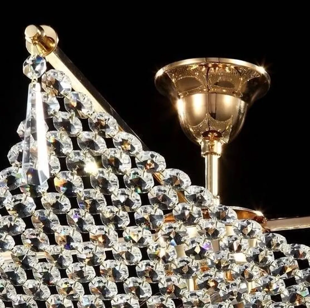 LAELAMP DIAMANT CRYSTAL CROCE KULD 4XE27 60W