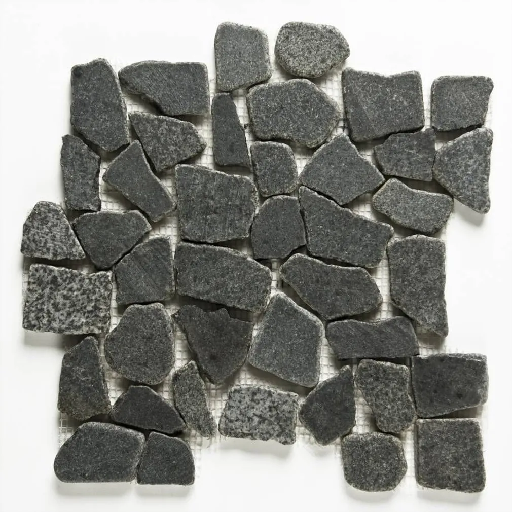 MARMORMOSAIIK MUST SPIRIT BLACK 305X305X10MM