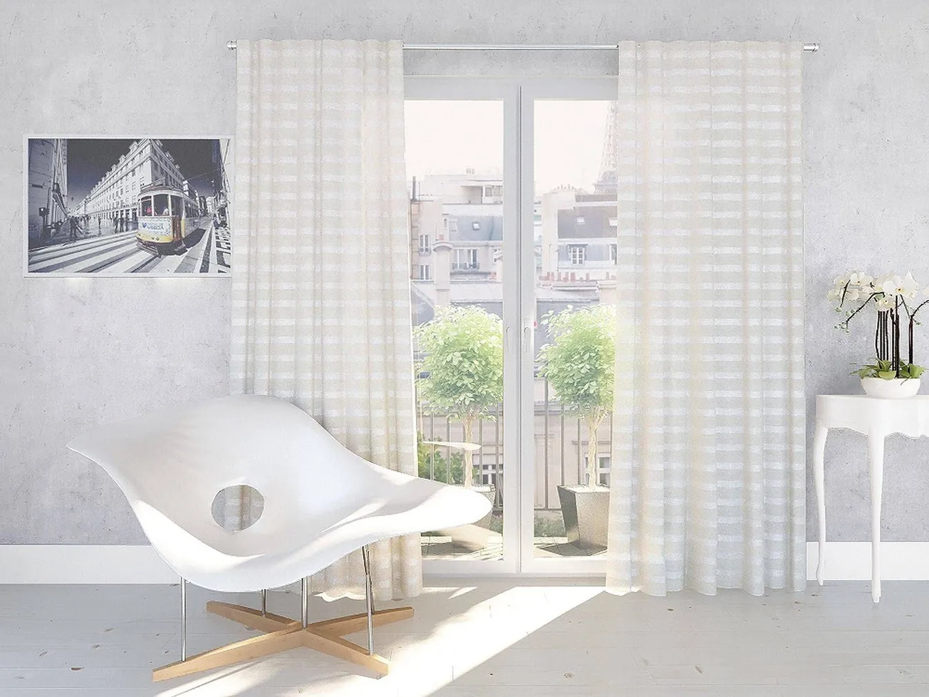 KARDIN PEIDETUD AASADEGA SPLENDID 245X140CM BEEŽ