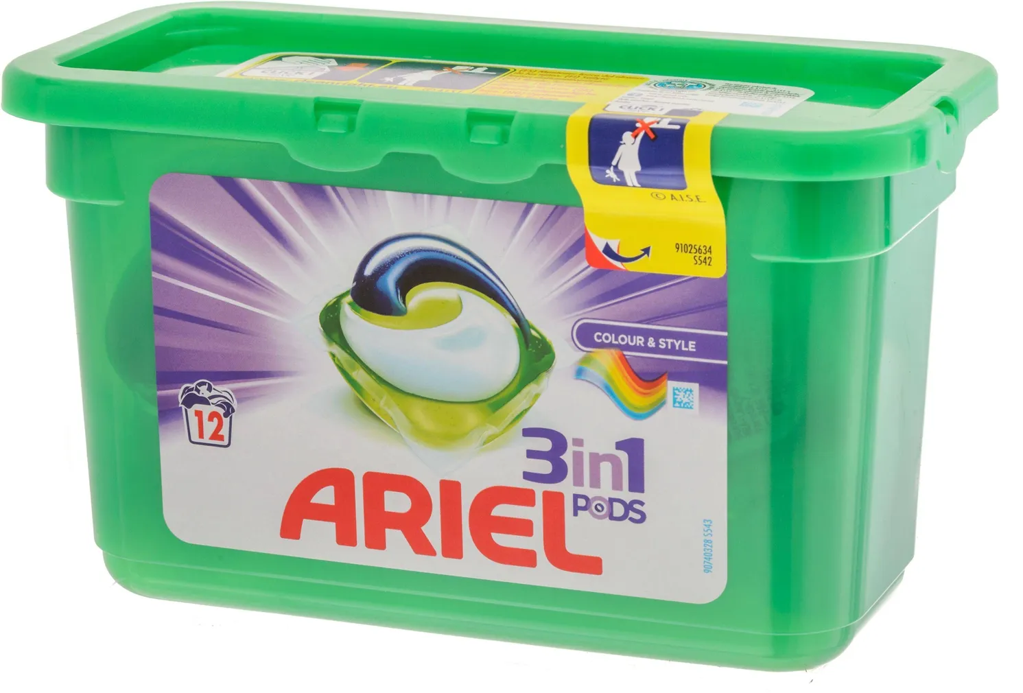 PESUKAPSLID ARIEL VÄRVILISELE PESULE 12TK/PAKK