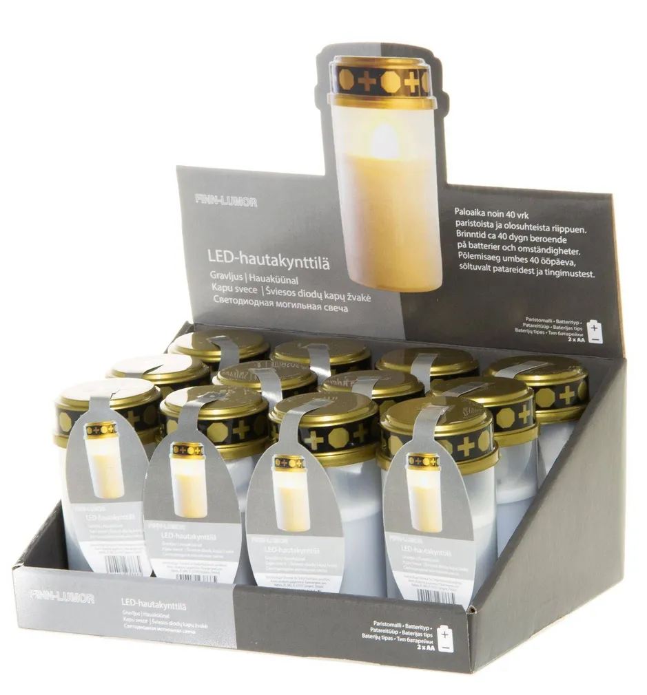 HAUAKÜÜNAL FINNLUMOR 6X6C15,5CM LED PÕLEMISAEG 40PÄEVA