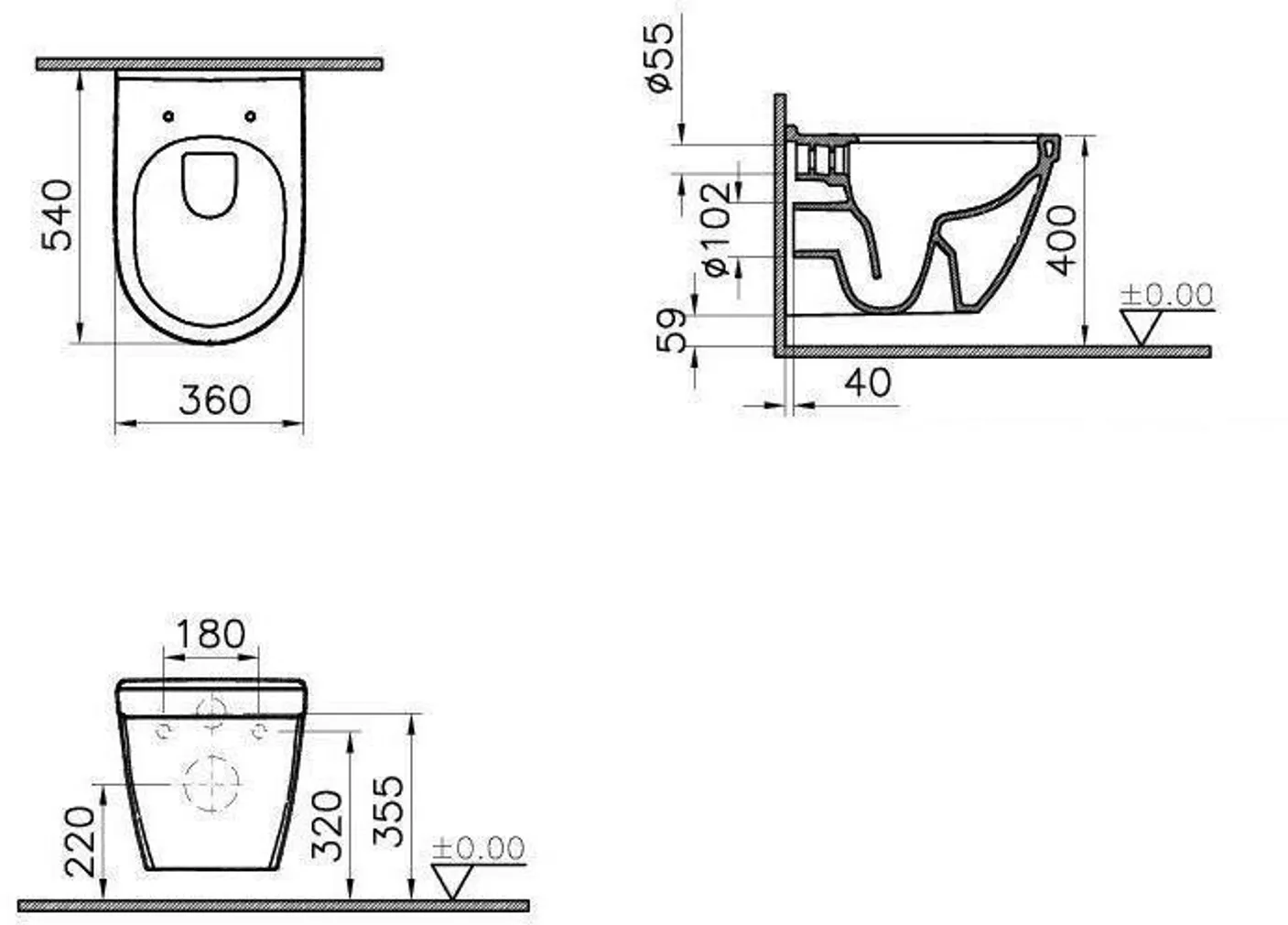 WC-POTT S50 RIM-EX SEINAPEALNE