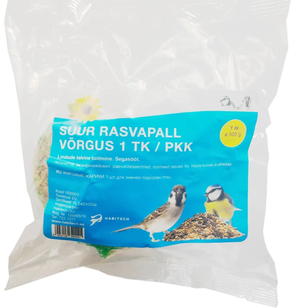 LINNUTOIT RASVAPALL 500G
