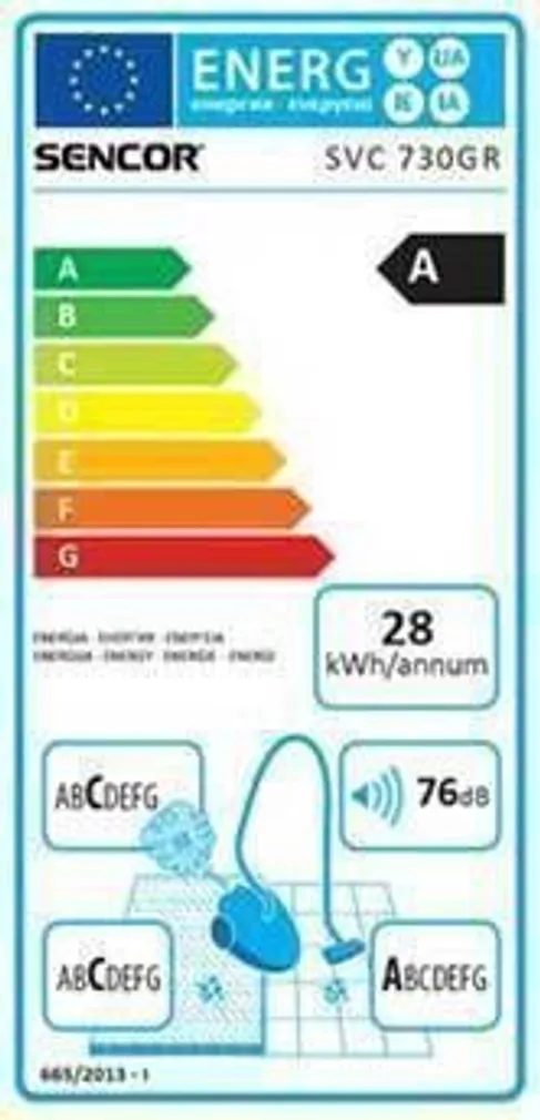 TOLMUIMEJA SENCOR SVC730GR 800W ECO ROHELINE