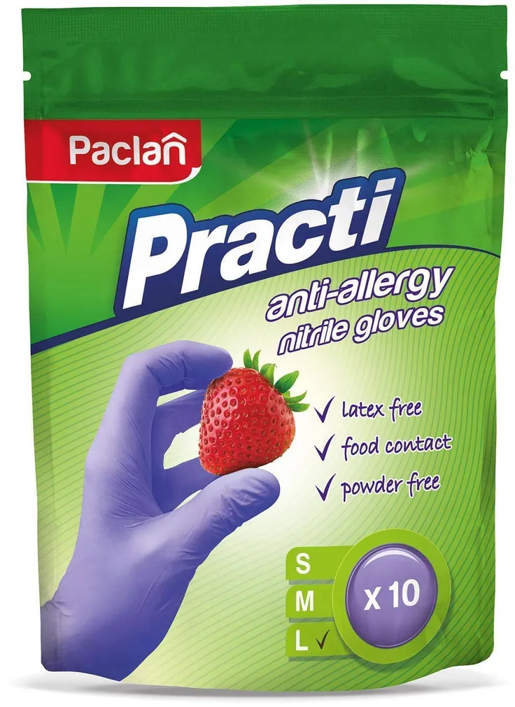 NITRIILKINDAD PACLAN, SUURUS L, 10TK