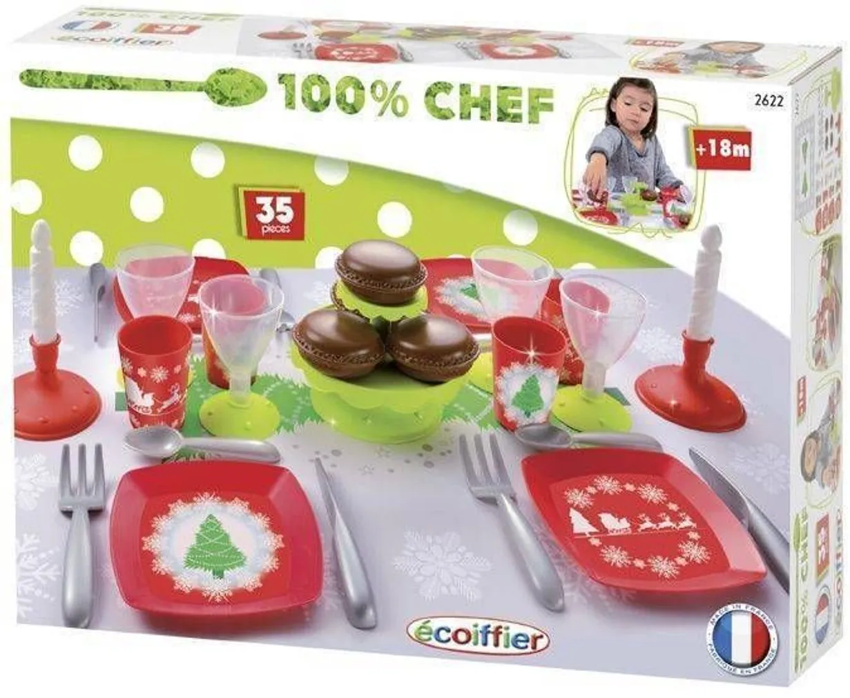 MÄNGUASI NÕUDE KOMPLEKT ECOIFFIER 100% CHEF