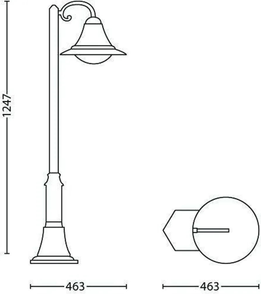 AIAVALGUSTI PHILIPS PROVENCE POST 23W E27 1570LM IP44 