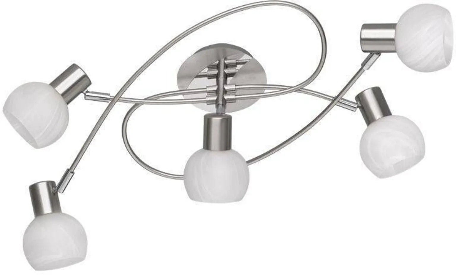 LAELAMP REALITY ANTIBES 5X28W E14 MATT NIKKEL