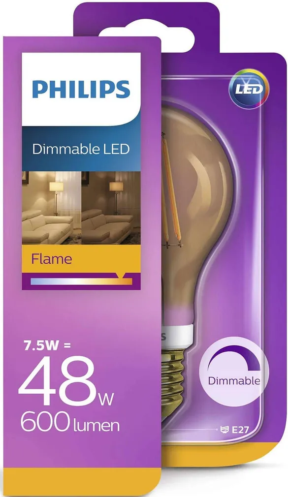 LED LAMP CLASSIC 7 - 48W A60 E27 2000K GOLD DIM PHILIPS