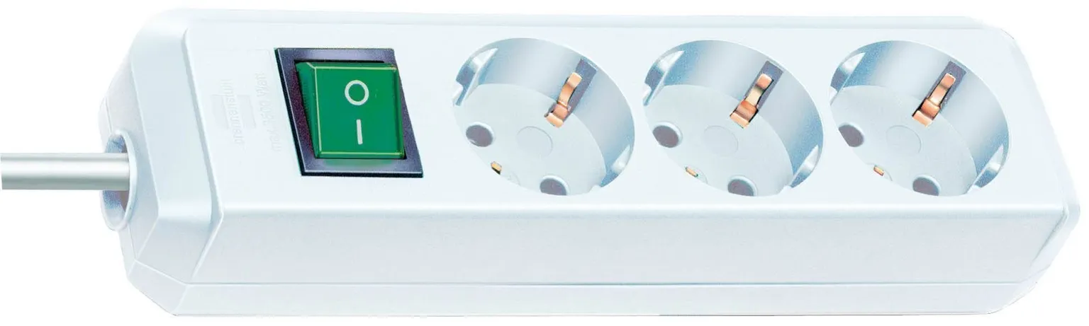 PIKENDUSJUHE 3G1,5+LÜLITI 1,5M 3P VALGE ECO-LINE