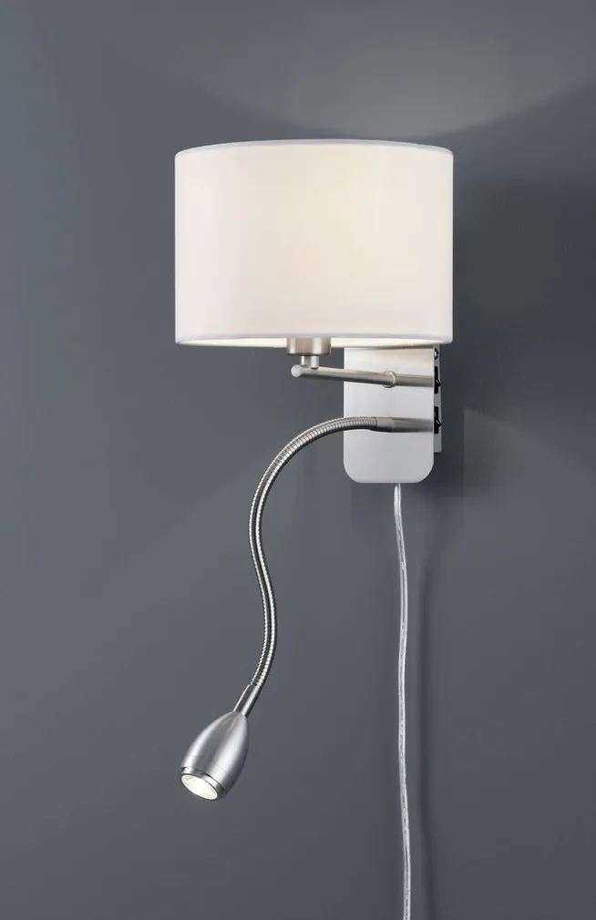 SEINALAMP TRIO HOTEL 1XE14 40W + 3W LED VALGE
