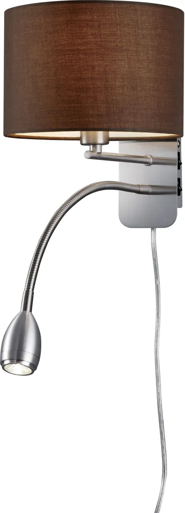 SEINALAMP HOTEL 1XE14 40W + 3,2W LED PRUUN