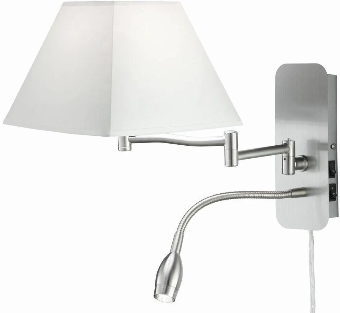SEINALAMP HOTEL 1XE14 40W + 3,2W LED VALGE