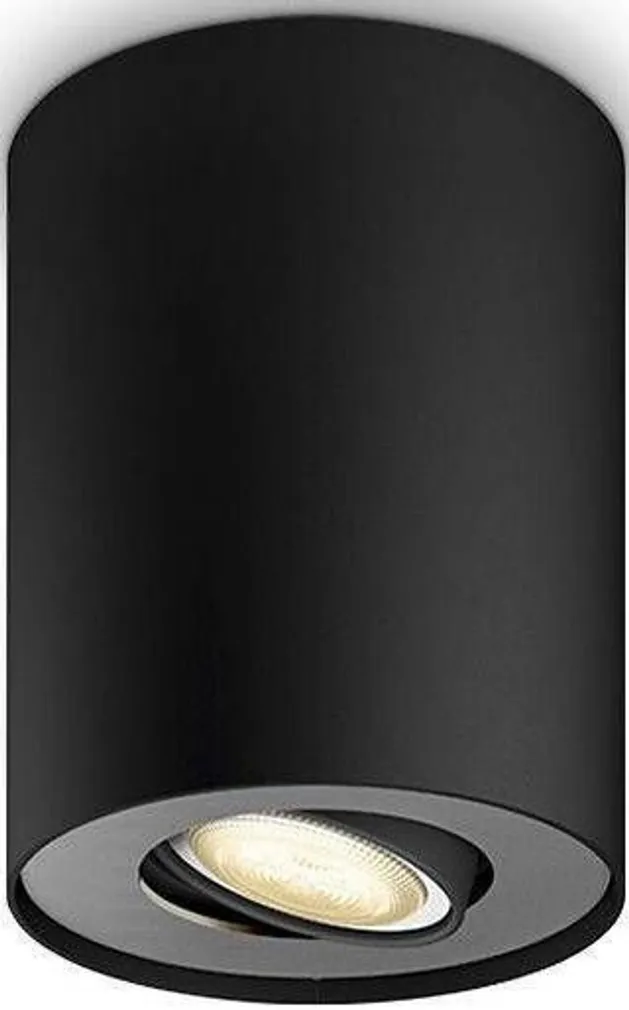 KOHTVALGUSTI PHILIPS 5,5W LED PILLAR MUST HUE TIMMERIGA