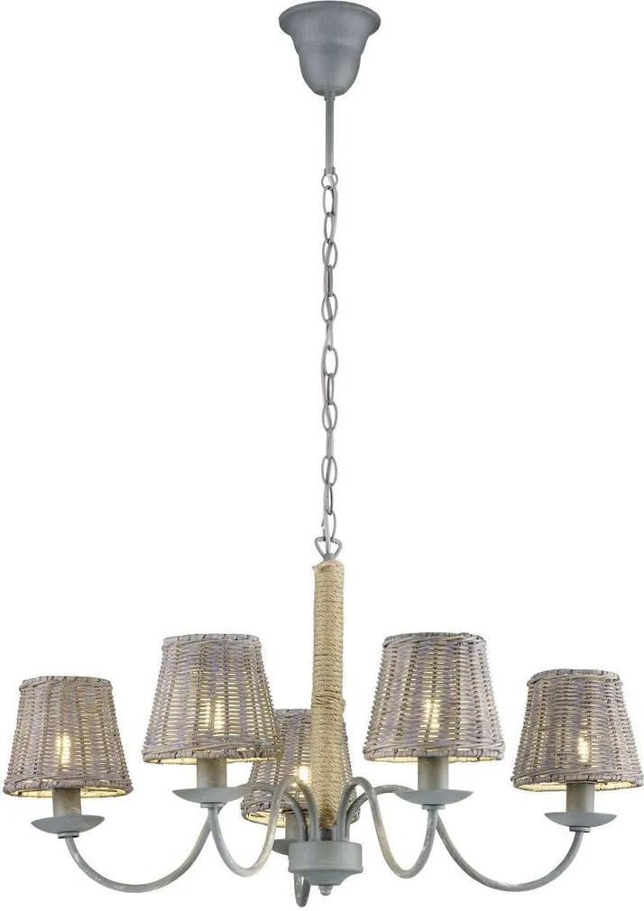 LAELAMP TRIO ROTIN 5XE14 28W HALL