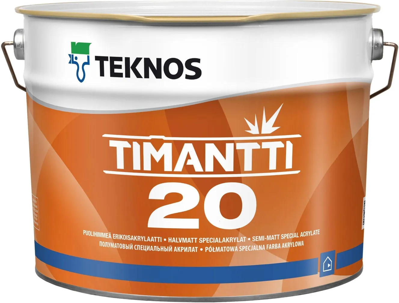 SEINAVÄRV TEKNOS TIMANTTI 20 9L VALGE POOLMATT