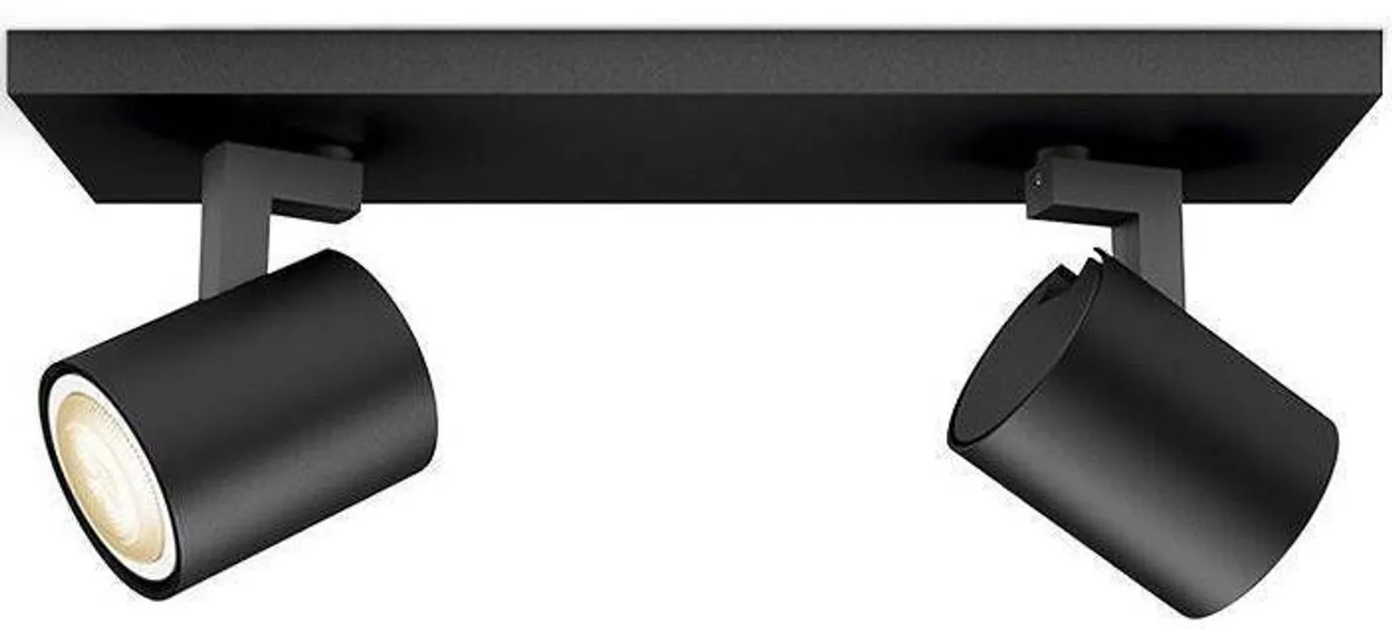 KOHTVALGUSTI RUNNER 2X5,5W LED 500LM PULT HUE MUST