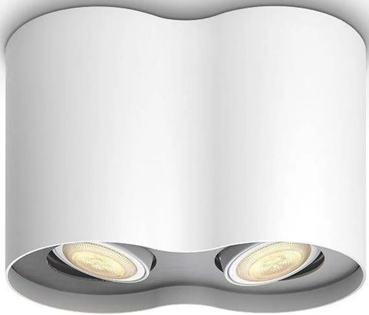 KOHTVALGUSTI PILLAR 2X5,5W LED 500LM PULT HUE VALGE