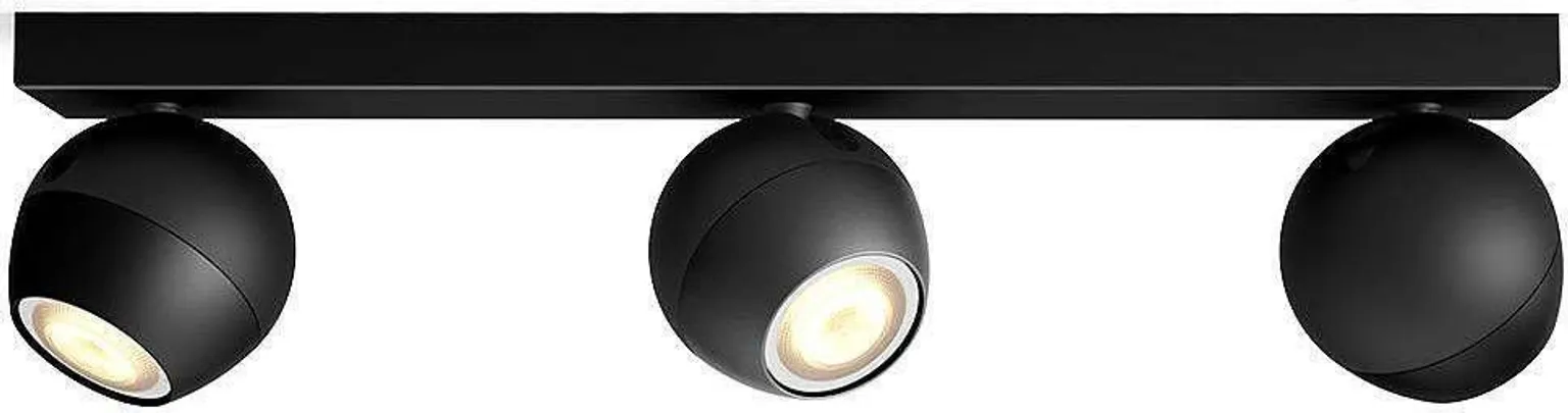 KOHTVALGUSTI BUCKRAM 3X5,5W 750LM PULT HUE MUST