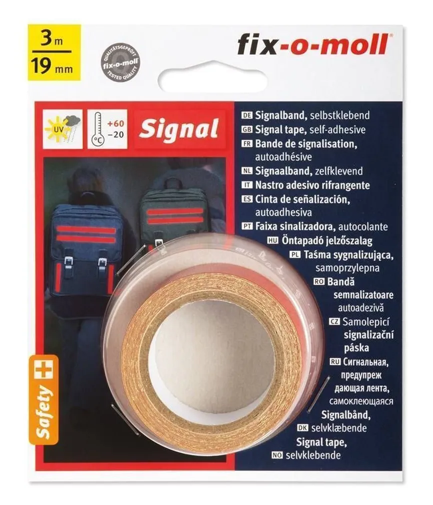 SIGNAALTEIP FIX-O-MOLL PUNANE 19MMX3M