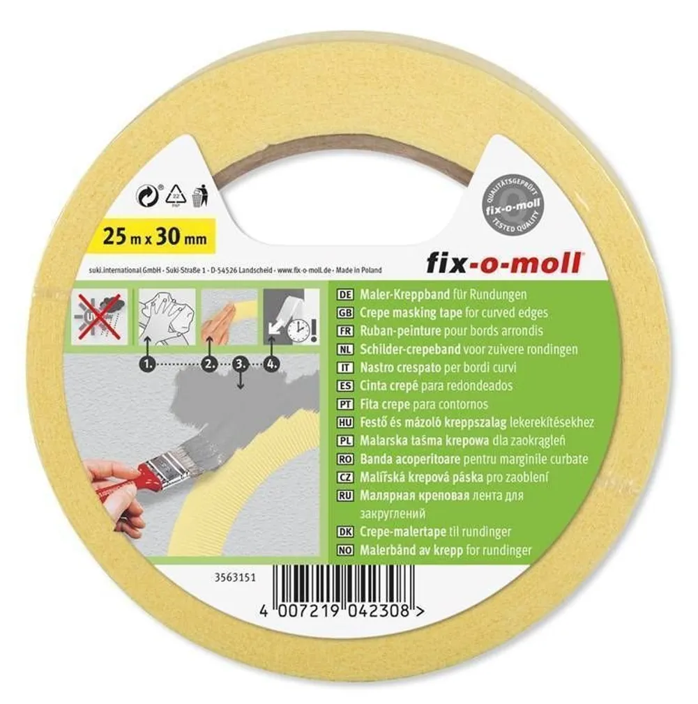 KUMERA SERVAGA MAALRITEIP FIX-O-MOLL 30MMX25M KOLLANE