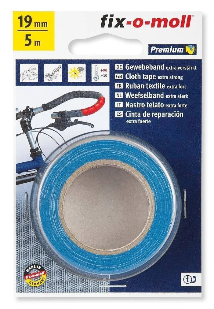 TEKSTIILTEIP FIX-O-MOLL 19MMX5M SININE